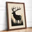 Silent Elk Scandinavian - Framed Print-1905021648-1905021655