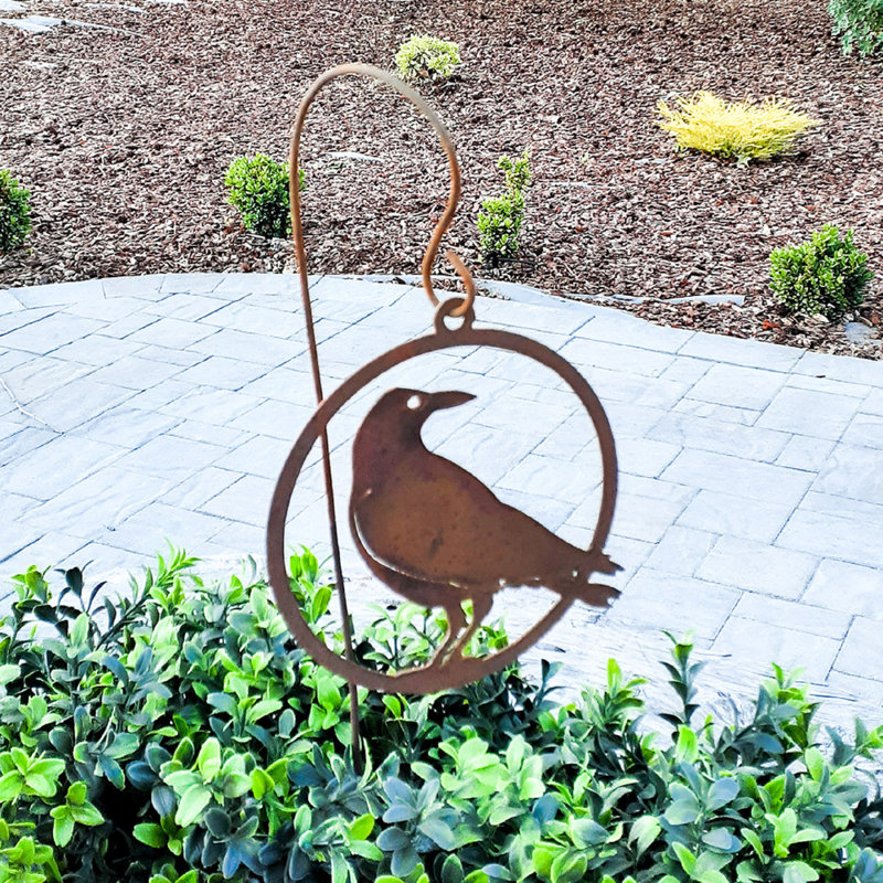 Piquet de jardin en métal rustique