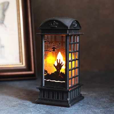 Décoration d'Halloween pour porte de lampe avec lanterne à DEL