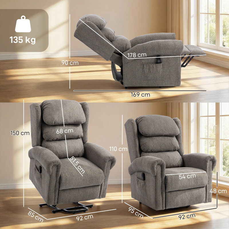 95cm Wide Lift Assist Standard Recliner@@Ergonomic Recliner