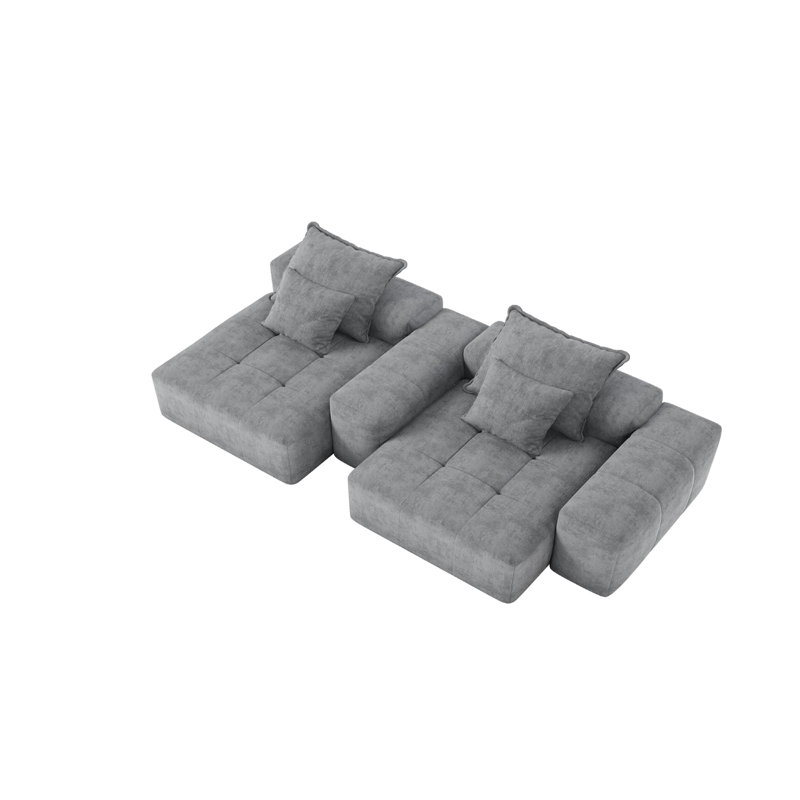 Canapé modulaire surdimensionné Modern, Gris