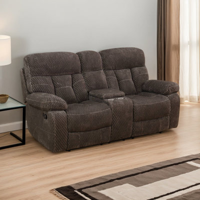 78" Microfiber Living Room Sectional Recliner Loveseat