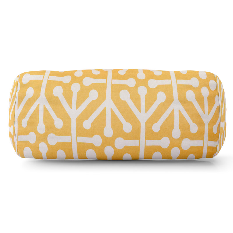 Aruba Outdoor Pillow Cover & Insert, Citrus, 8" x 18.5", Bolster