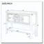 Console de rangement rétro avec quatre petits tiroirs et une tablette inférieure-1537612653