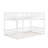 Space-Saving Queen Over Queen Bunk Bed With Ladder & Guardrails-1127610138