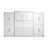 Arlex 137W Queen Wall Bed with 36W Storage Units with Doors-88513606