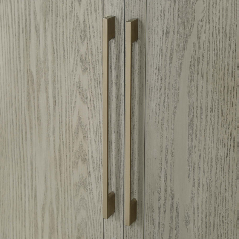 Armoire de rangement à quatre portes avec comptoir courbé