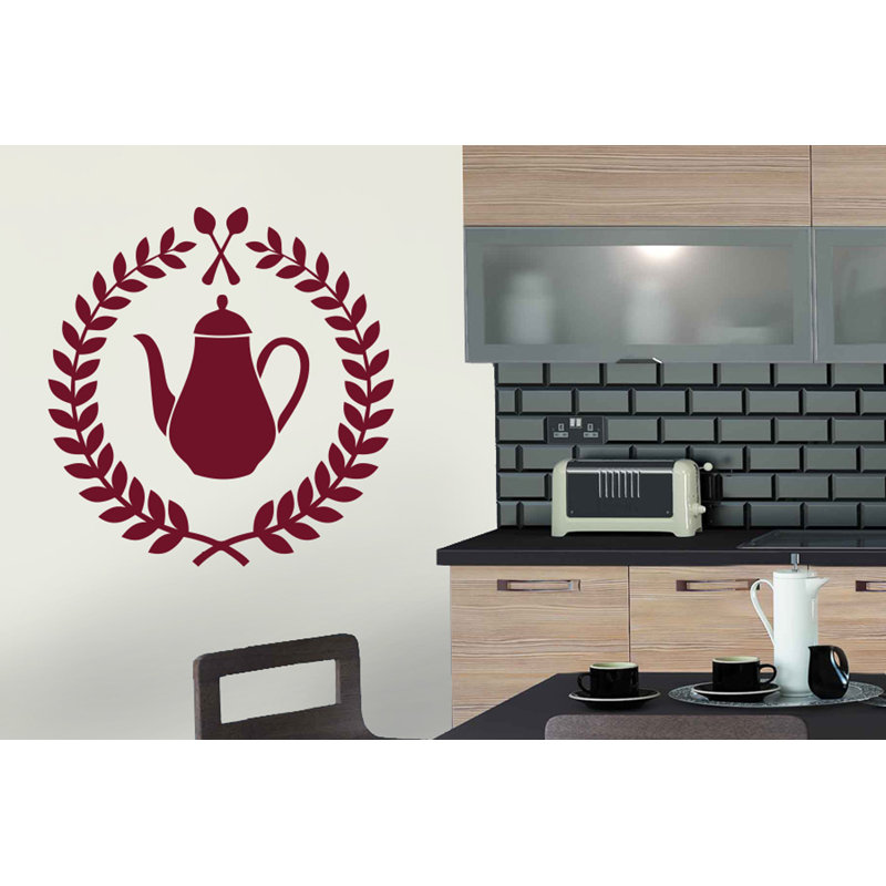 Food & Beverage Wall Decal, Large, Burgundy
