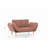 Modern 3-Seat Sofa Bed, Light Brown Linen Fabric, 47.2 x 23.6 x 15.7 inches | 100% Metal Frame, Wooden Legs, Pocket Spring & Foam for Comfort | 5-Level Adjustable Arms, Max Weight Capacity 440 lbs | Scandinavian Design-2006134840