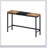 Modern Design Kitchen Dining Table Set with 3 Stools, Splicing Tabletop, and Convenient Hanging Stool Feature