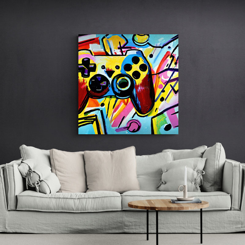 " Video Game Controller 155 " Painting, 30" H x 30" W x 1.5" D