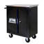 Armoire à outils mobile à double porte verrouillable avec roulettes durables et acier thermolaqué, idéale pour la réparation automobile et le rangement de la quincaillerie