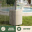 2026 larges cannelures | Table d'appoint de patio moderne d'extérieur, base de parasol avec trou de parasol et sac de poids, table à double usage 2-en-1 pour jardin, piscine, terrasse, balcon-665361520-665361521