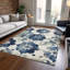 Tapis bleu marine intérieur / extérieur lavable à la machine-1103242061