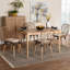 Ensemble repas pour 4 personnes en rotin et teck Kinnard-731975546