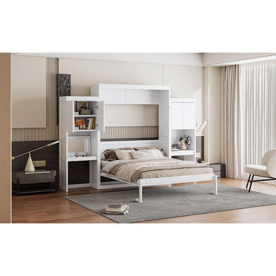 Murphy Bed With Desk, Vanity And Cabinets