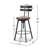 Industrial-Style Height-Adjustable Bar Stool