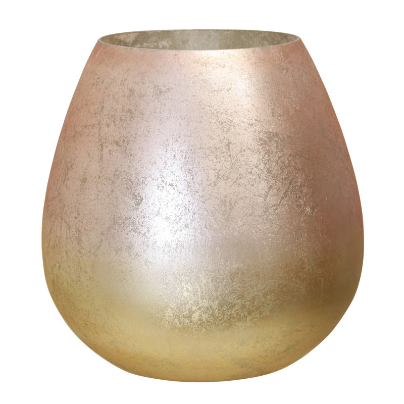 Glass Vase - Ombre, Gold/Blush