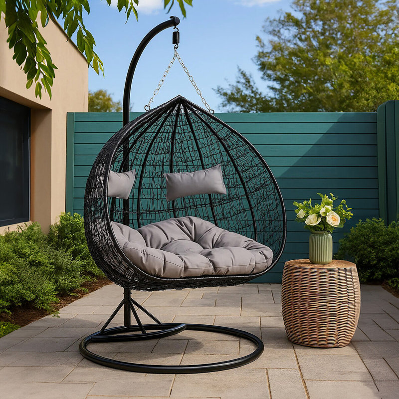 Penermon Double Egg Chair with Stand