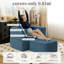 Canapé-lit convertible en molleton convertible 40 po Yardgrace, fauteuil d'appoint avec coussin-316805838