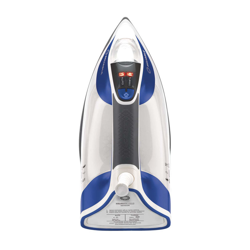 Velocity 240IR Blue and White Compact Vapor Generator Steam Iron