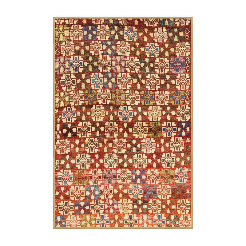 Tapis contemporain brun / beige / gris, Rectangle 8 pi x 12 pi