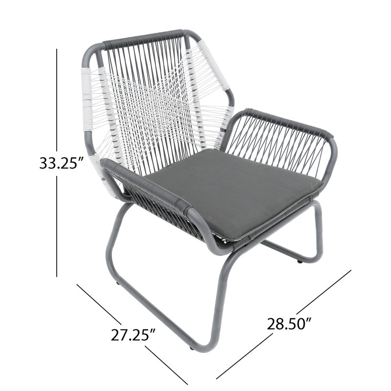 Chaise avec structure en acier massif et doublure en tissu de construction robuste et inclinable