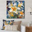 «White and Yellow Elegant Lily P pureté I» sur toile imprimée-1702059837-1702059835