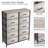 Sorbus 10 Drawers Dresser with Steel Frame and Fabric Bins-2138206948