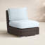Naomie Armless Patio Chair with Sunbrella® Cushions-98128048