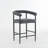 Boucle Upholstered Metal Bar Stools Set with Armrests-1627964537