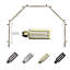 Tringle à rideaux simple réglable 0,81 po Iovica-686857791-749098539