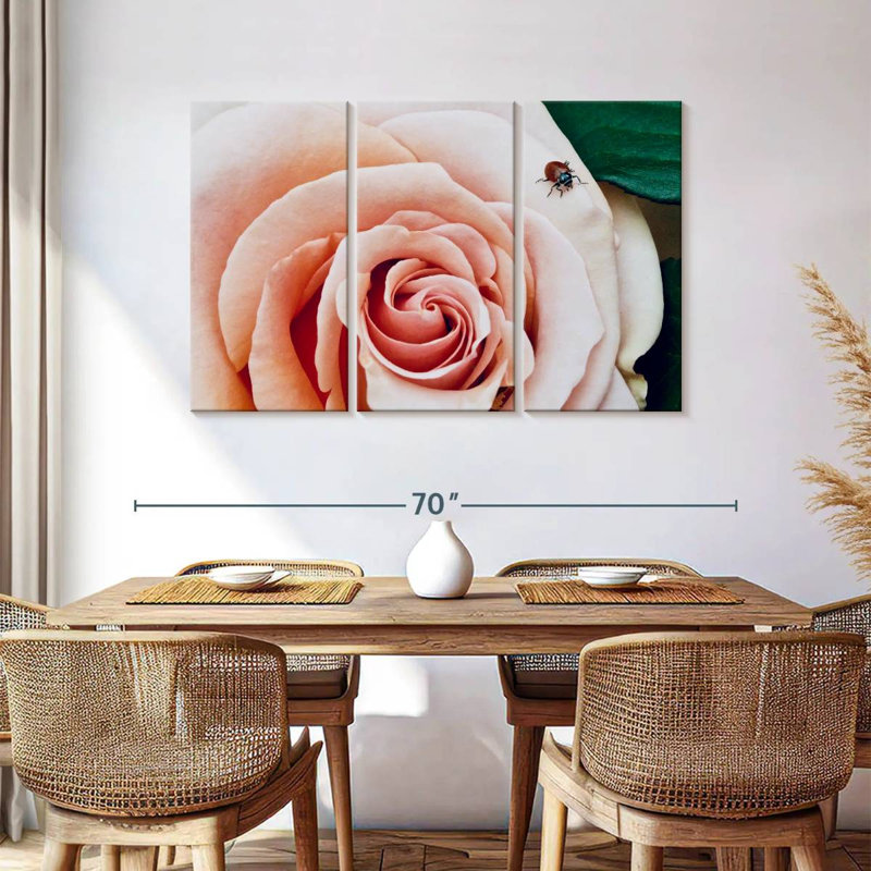 Ladybug On A Rose II, 36" H x 57" W