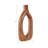 Modern Sculptural Mango Wood Vase - Decorative Handcrafted Accent With Eye-Catching Organic Form For Stylish And Versatile Shelf Or Tabletop Display-769206239
