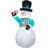 Snowman with Candy Cane Inflatable