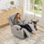 Fauteuil inclinable manuel de 31,5 po de largeur avec deux porte-gobelets et revêtement en microfibre douce (ensemble de 2)-837931655