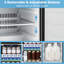 Réfrigérateur compact avec thermostat réglable et porte en acier inoxydable