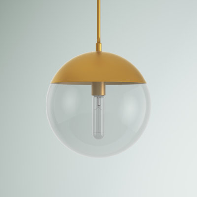 Yearby 1-Light Dimmable Globe Single Pendant 