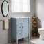 Meuble-lavabo élégant avec lavabo, armoire autoportante et tiroir rabattable Elegant Design-1729056322