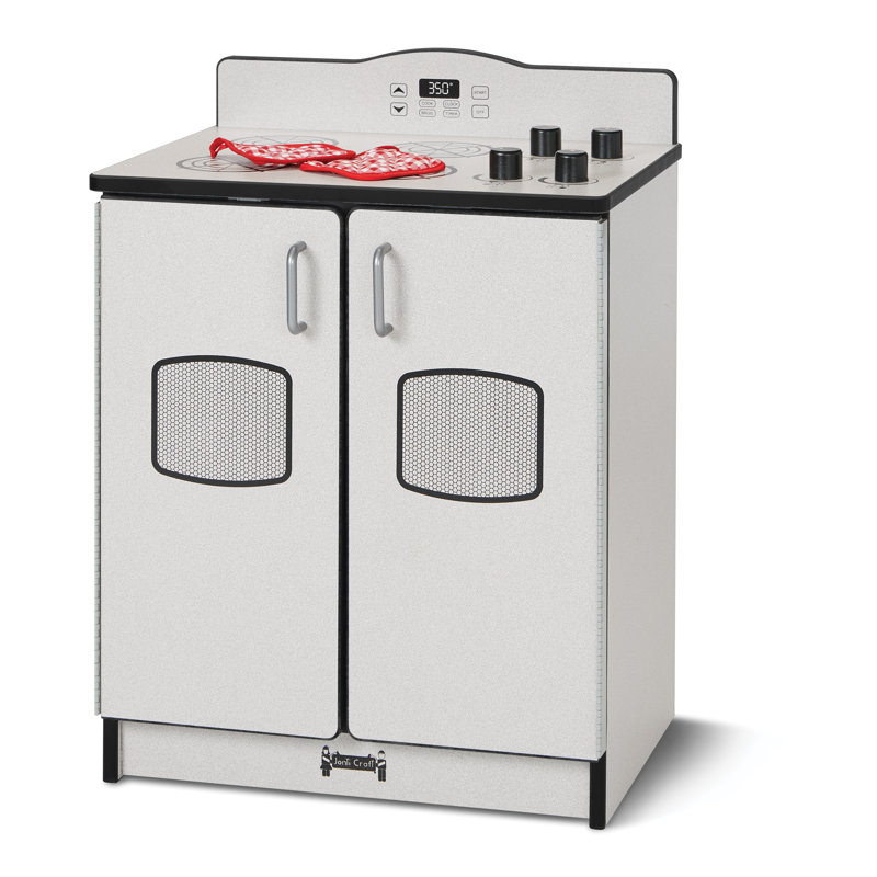 Rainbow Accents Culinary Creations Kitchen Stove, Gray/Black