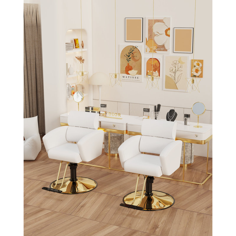 Fauteuil de massage en simili cuir Farin, Blanc