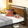 Cara Platform Bed Frame with Wood Slatted Headboard and USB Charge