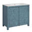Organisateur de meuble-lavabo 36 po avec lavabo en céramique, ensemble de rangement pour salle de bain-555359019