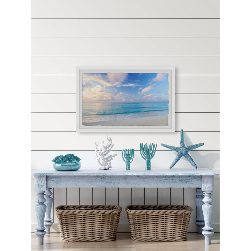 Just Keep Swimming 1 Piece Single Picture Frame Wall Art, 61cm H x 91cm W x 3.81cm D