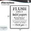 Giclée encadrée sur papier hygiénique Flush Only, design par Lux + Me Designs-253453105-253453106