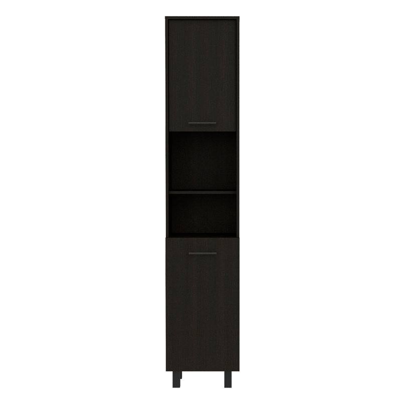 Thorndike 2-Shelf Rectangle Pantry Cabinet, Black
