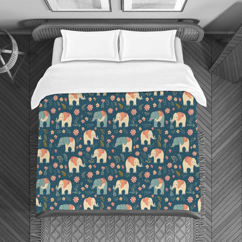 Elephant Duvet Cover, Twin Duvet Cover