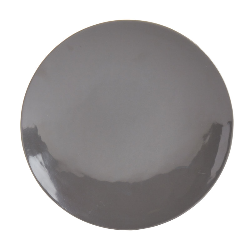 Gray and White Melamine 12-Piece Dinnerware Set, Service for 4