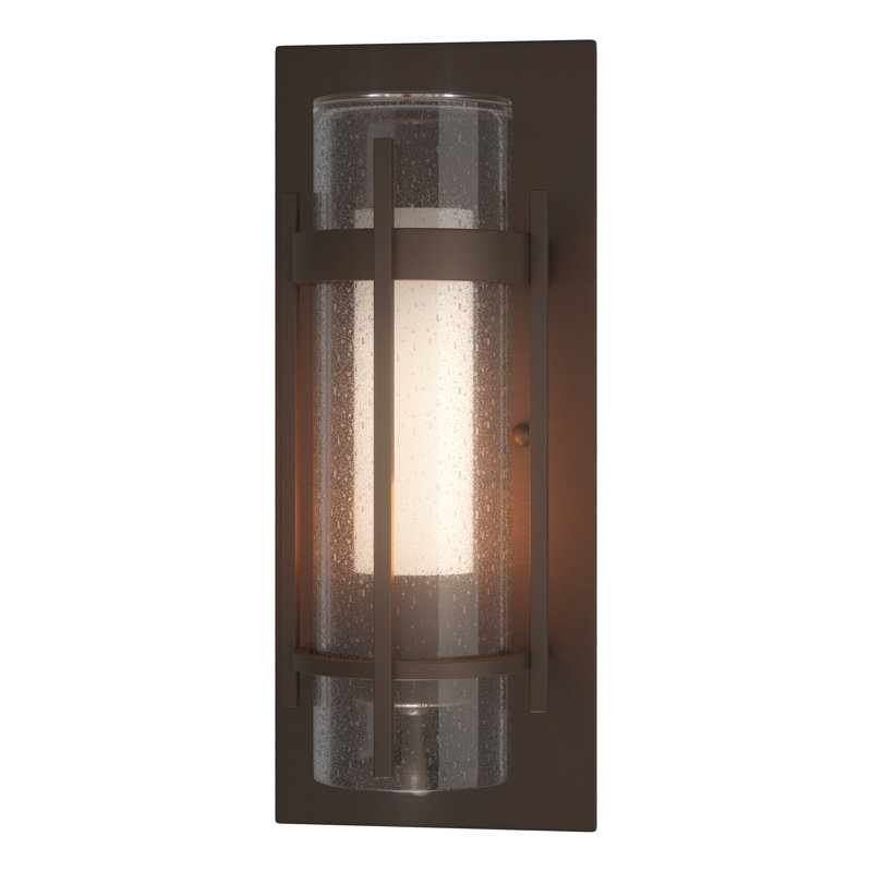 Torch Outdoor Flush Mount, Bronze, 12" H x 5" W x 4.2" D