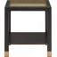 Table de bout carrée moderne en verre, tables de chevet à 2 couches avec structure en métal et plateau en verre-857321821